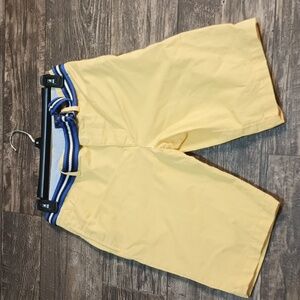 Big Boys Size 14 Straight Fit Flex Abrasion Belted Twill Shorts